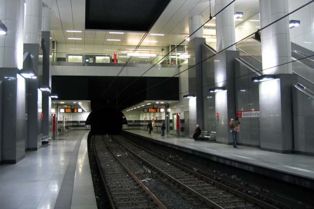 De Stadtbahn is gedeeltelijk ondergronds